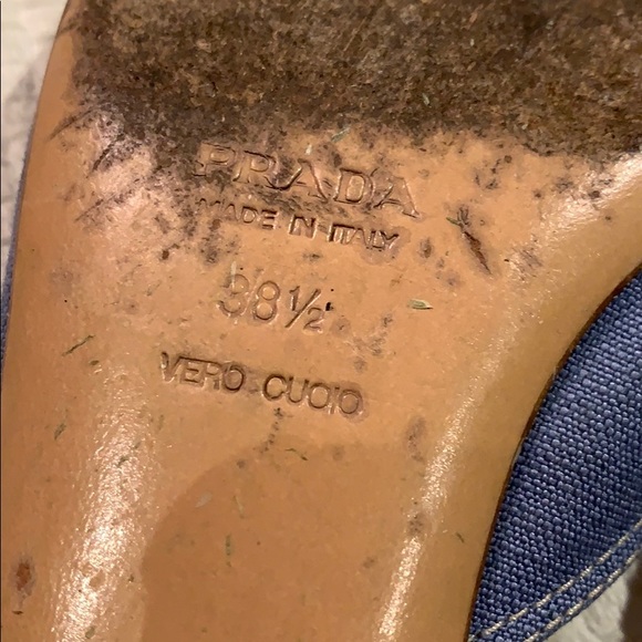 Lavender Prada Mules with Buckle - Picture 5 of 5